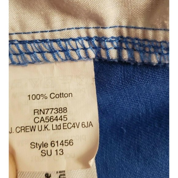 J. Crew Womens Sz 2 Blue Denim Chino Shorts - Picture 6 of 9